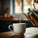A cup of keto coffee with butter and MCT oil, illustrating the simple steps for making keto coffee at home.