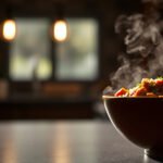 A bowl of keto-friendly chilli with ingredients like meat and vegetables, perfect for a low-carb diet.