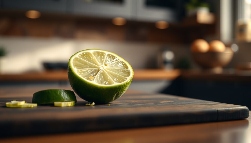 A fresh lime with a measuring tape, illustrating net carbs and keto diet considerations.