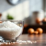 A close-up of salt with keto diet ingredients, exploring if salt is suitable for a keto lifestyle.