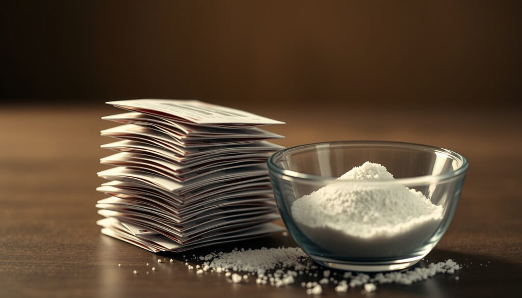 Sweet'N Low packet with ingredients list, exploring its keto compatibility.