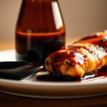 A bottle of teriyaki sauce next to keto-friendly ingredients, exploring its compatibility with a keto diet.