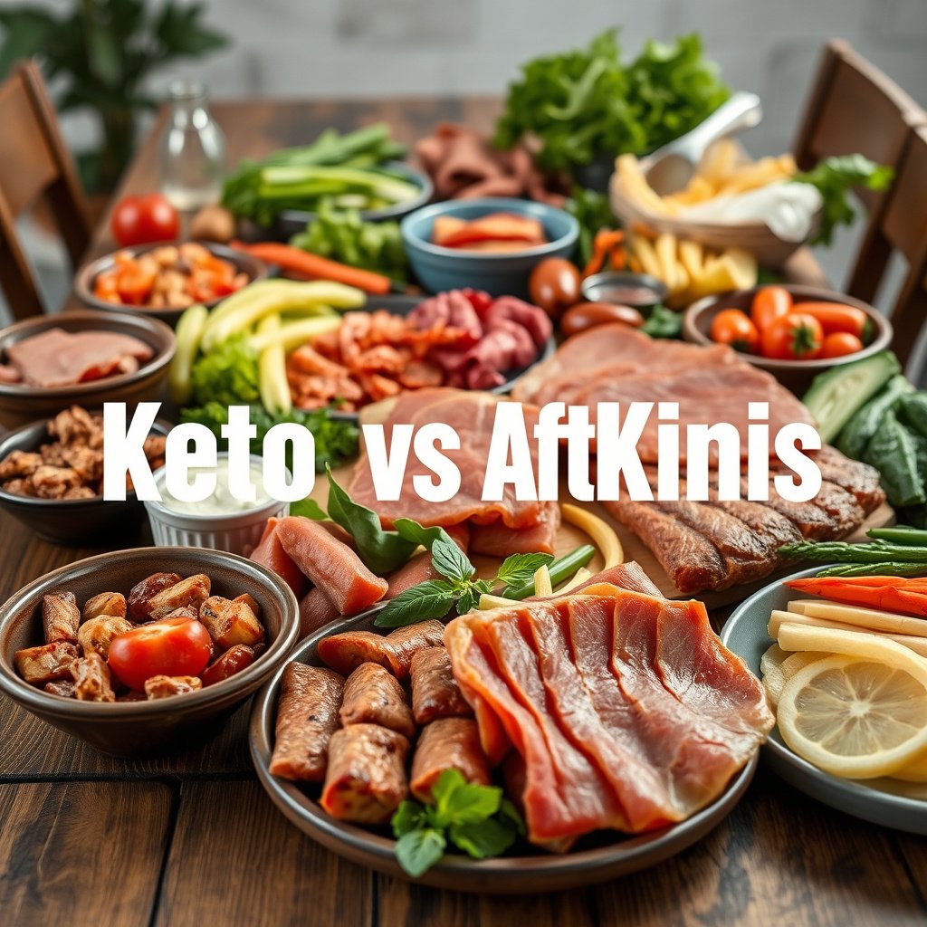Comparison of Keto Diet and Atkins Diet highlighting their similarities and common principles.