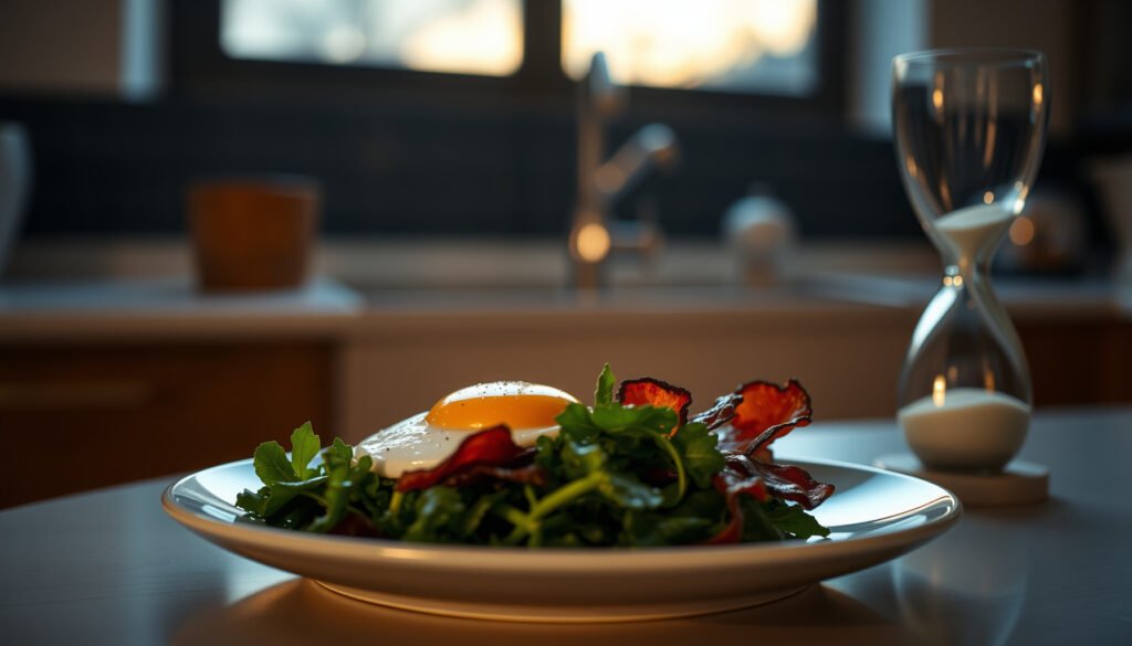 A visual representation of the duration for following a keto diet plan and its benefits.