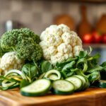 A colorful assortment of keto-friendly vegetables suitable for a ketogenic diet.