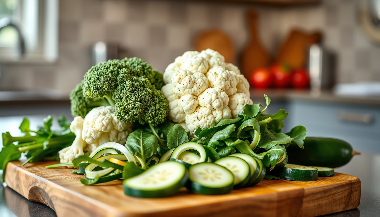 A colorful assortment of keto-friendly vegetables suitable for a ketogenic diet.