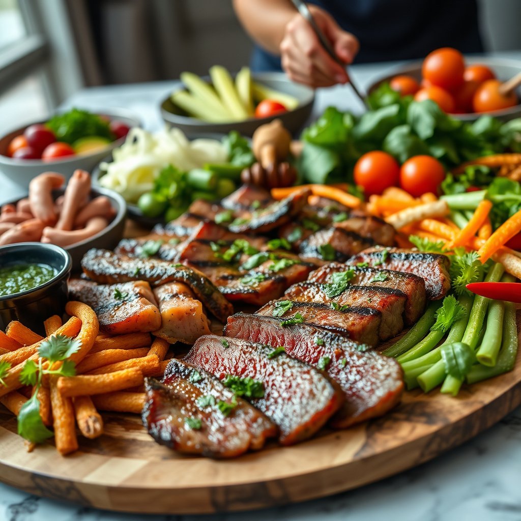 Ingredients that make chimichurri suitable for a keto diet, including herbs and oils.