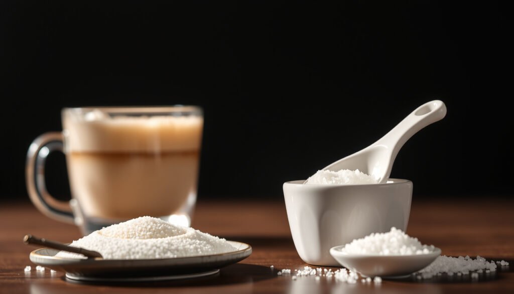 A selection of keto friendly sweeteners for low-carb living, showcasing various brands and types.