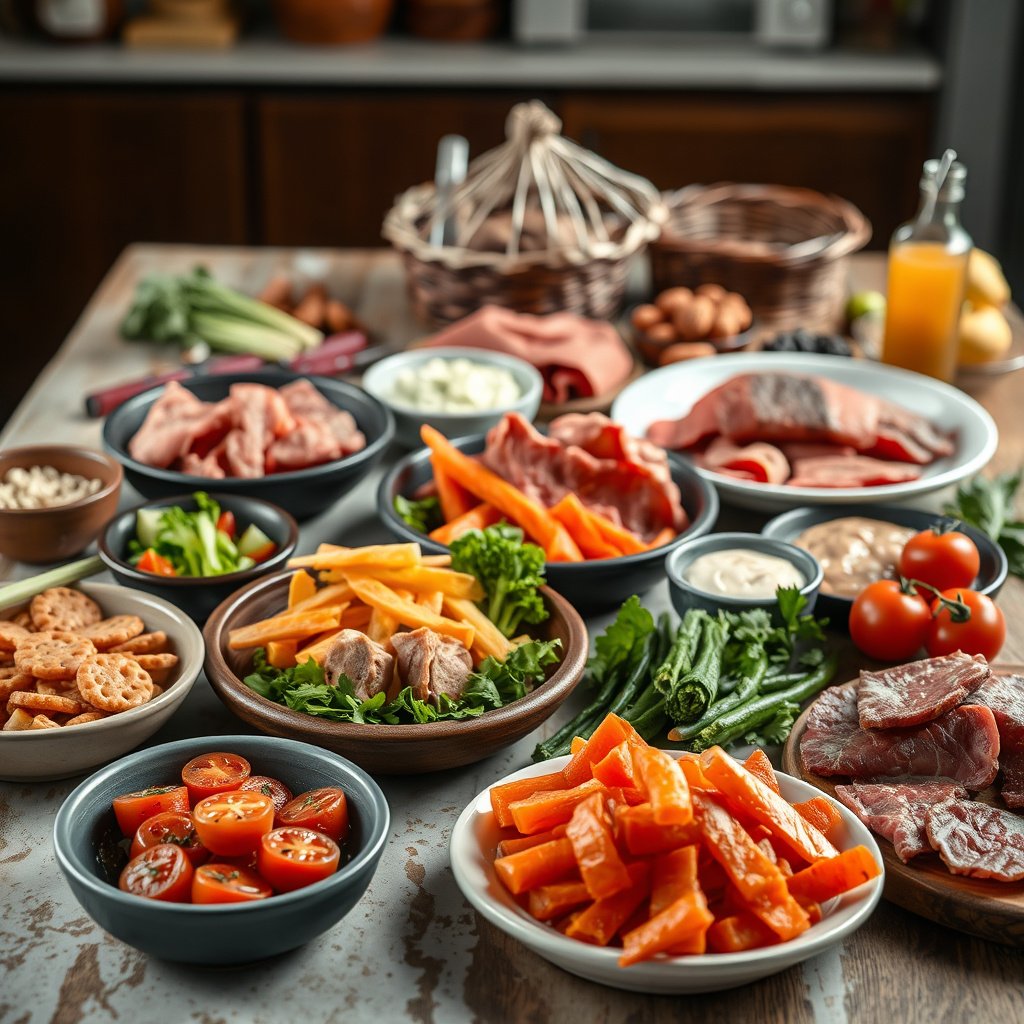 Comparison of keto and gluten free diets with labels and food examples.