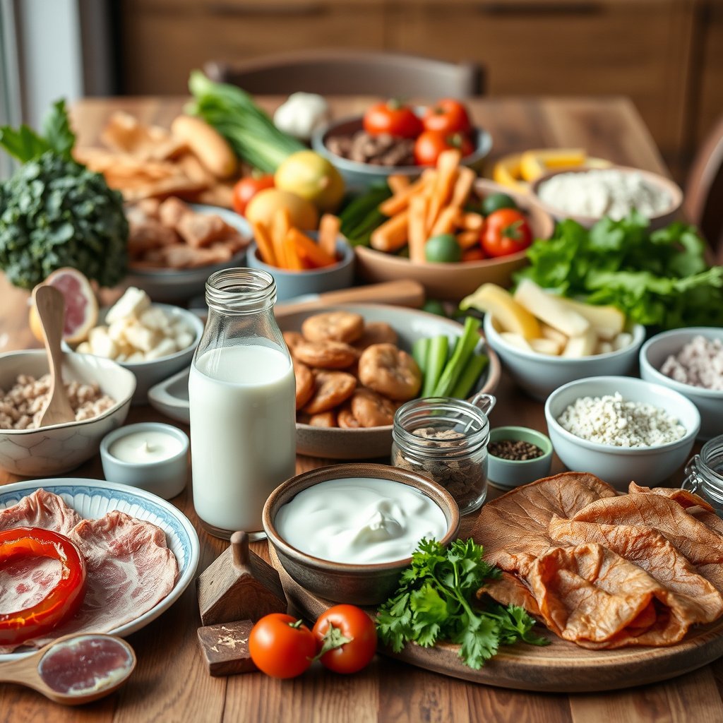 A glass of milk with keto-friendly ingredients, highlighting milk choices for the keto diet.