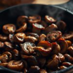 Delicious mushrooms on a plate, exploring their role in a keto diet.