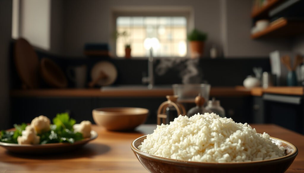 A bowl of rice with a keto diet label, exploring rice consumption on a ketogenic diet.