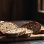 Rye bread with a keto-friendly label, highlighting net carbs and choices for a keto diet.