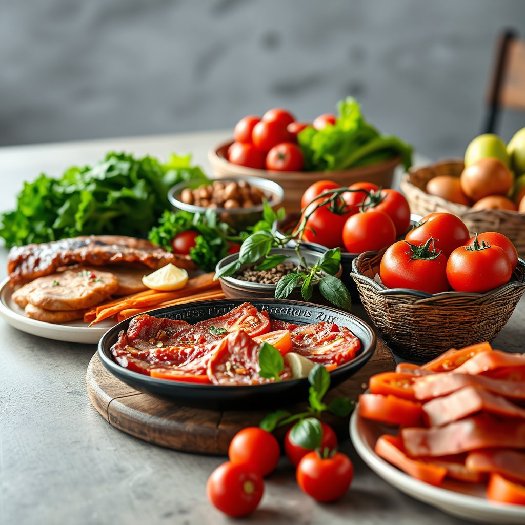 Fresh tomatoes with a keto diet label, exploring their compatibility with low-carb eating.