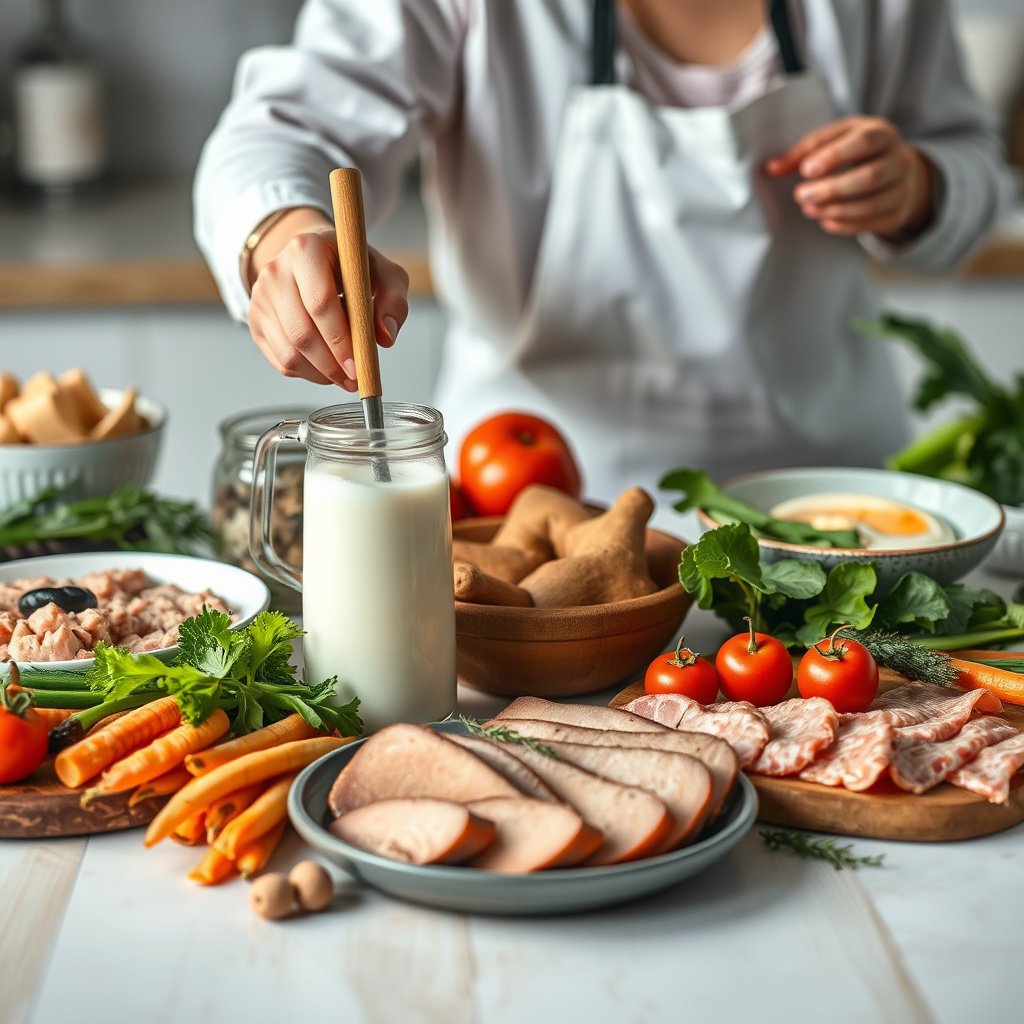 Diagram explaining what makes creamer keto-friendly and what ingredients to avoid