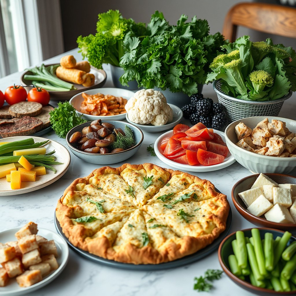 Illustration explaining what keto friendly means in relation to cauliflower crust and dietary choices.